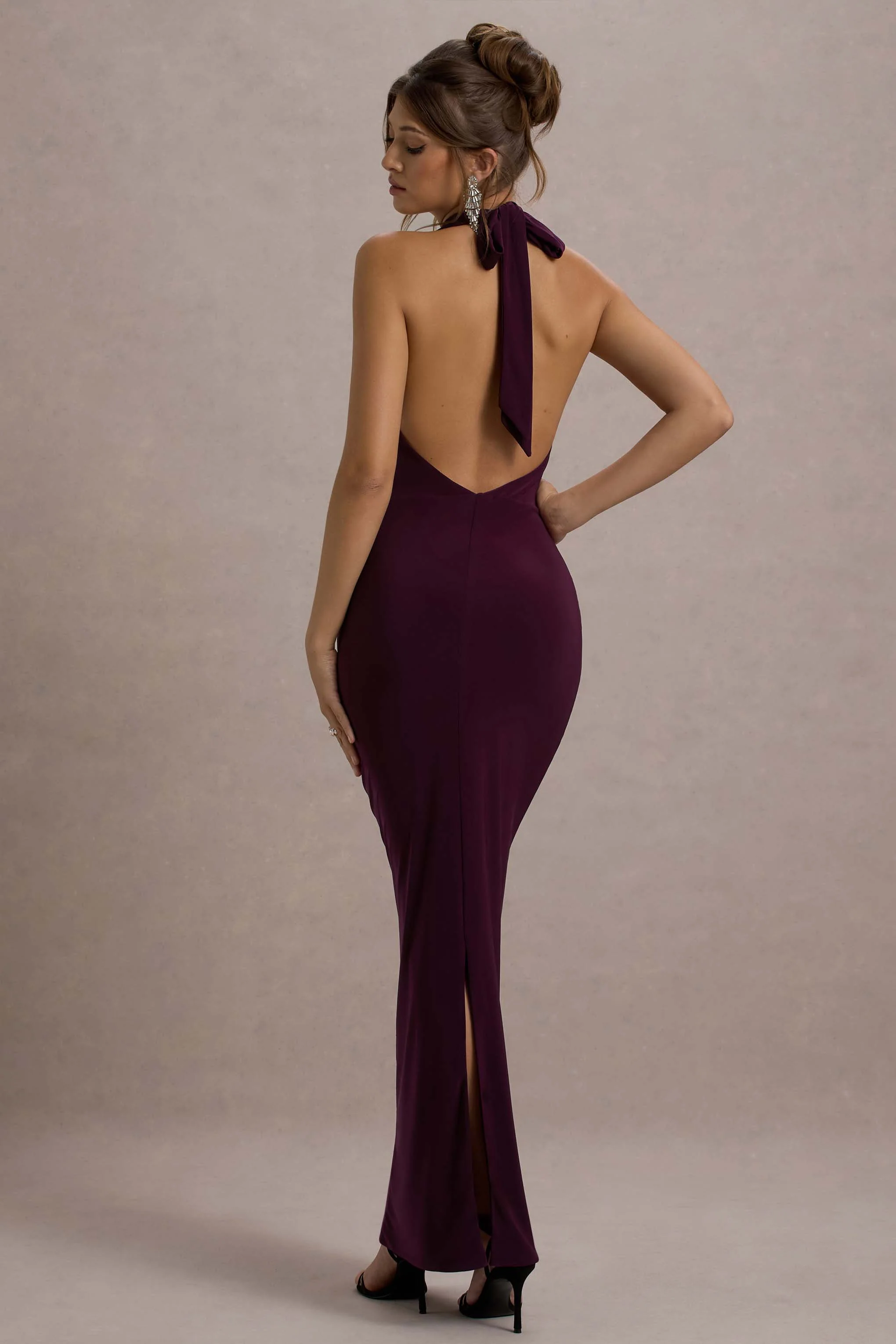 Edessa | Port Plunge-Neck Maxi Dress - Image 2