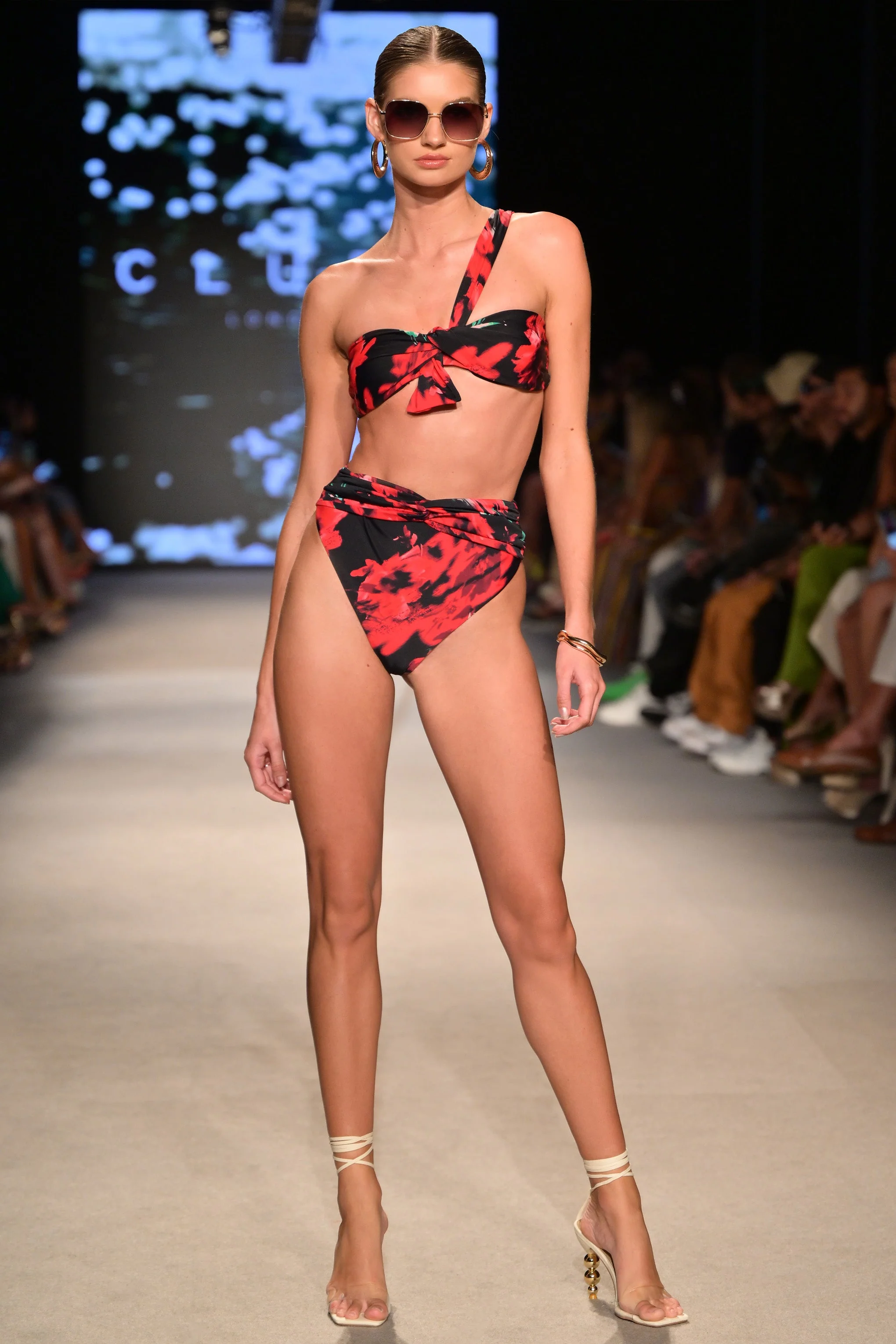 High Tide | Multi Print High Waisted Twist Front Bikini Bottoms - Image 6