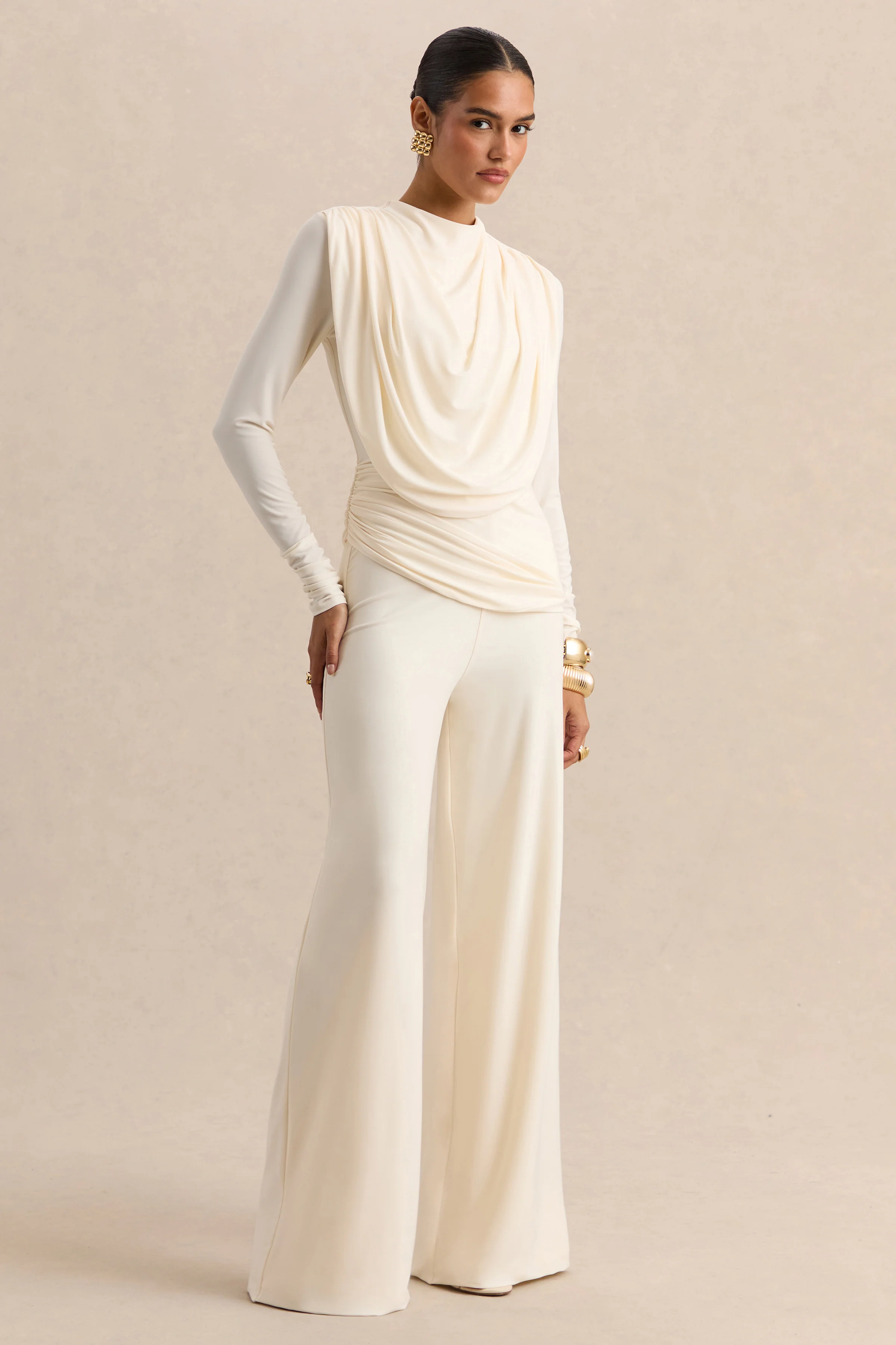 Safirra | White Wide-Leg Trouser